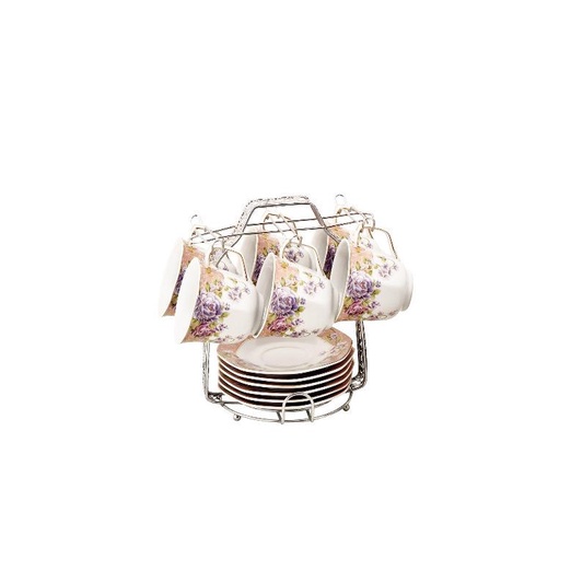 VICENZA Cups Saucer 13Pcs C78-1 / Cangkir Set Vicenza Magnolia