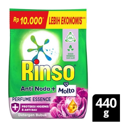 Rinso Molto 10000 Deterjen Bubuk 440gr [Nisadkc]