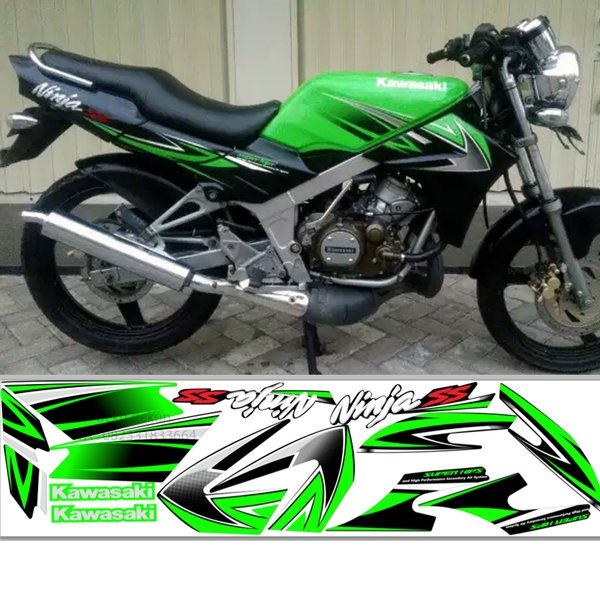 Striping ninja ss 2010 hijau printing laminasi