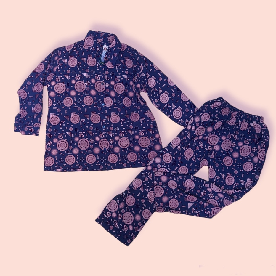 Baju Tidur Setelan Celana Busui Rayon Super Batik Solo