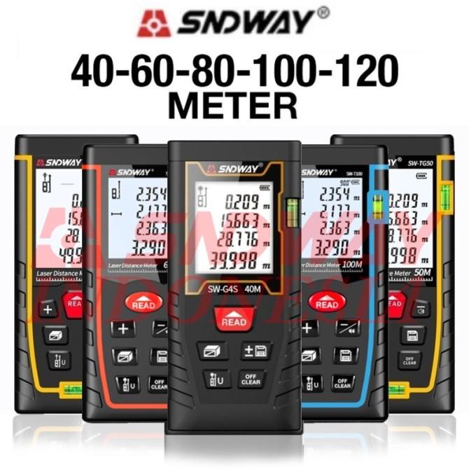 SNDWAY Meteran Laser Digital Distance 100 Meter