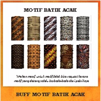 Baff Masker Bandana Multifungsi Import Motif Batik Pria Wanita Slayer Baf Motor Pengendara Motor Mur