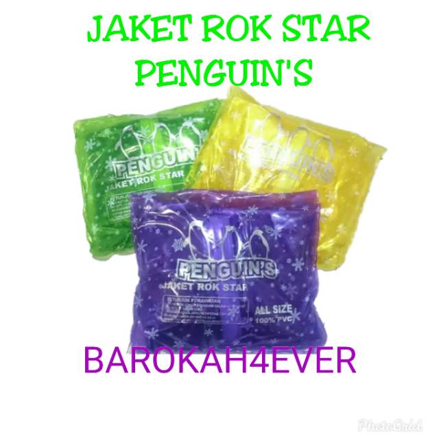 Jas Hujan Jaket Rok Star Penguins