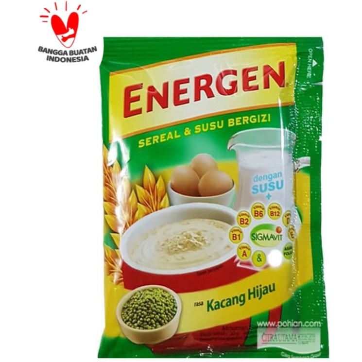 

ENERGEN KACANG HIJAU SACHET 30 GRAM MURAH EXP LAMA