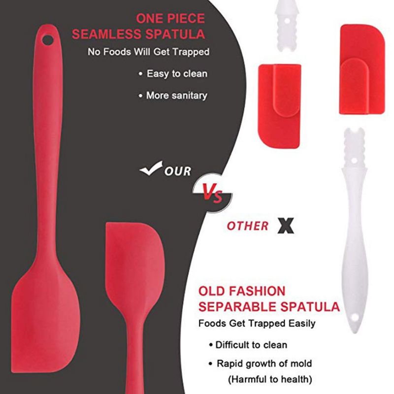 Spatula silicone H369/ Sodet Silikon Pencampur Mentega/ Memasak Baking Spatula / Spatula Tahan Panas ACC