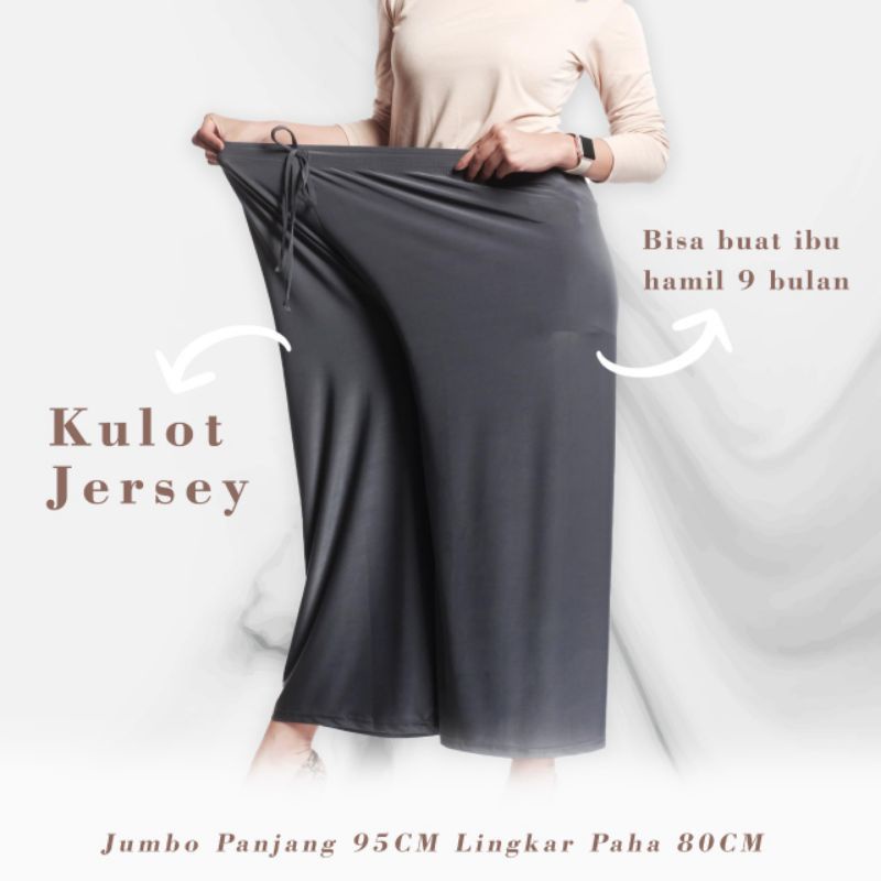 Kulot Jumbo DAILY KULOT JUMBO // UMBRELLA KULOT // CELANA PANJANG WANITA S M L XL-JUMBO-6