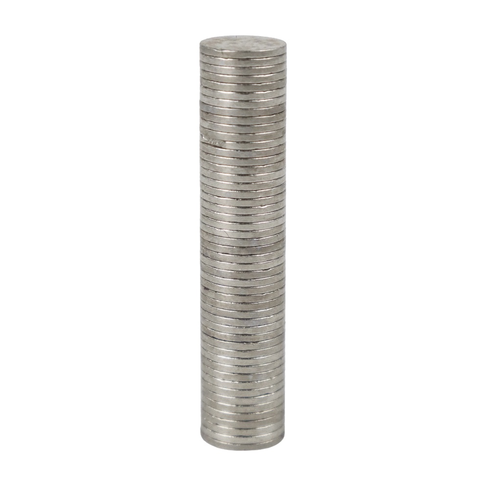 Powerful Neodymium Magnet NdFeB N38 50 PCS - OMOT4BSV Silver