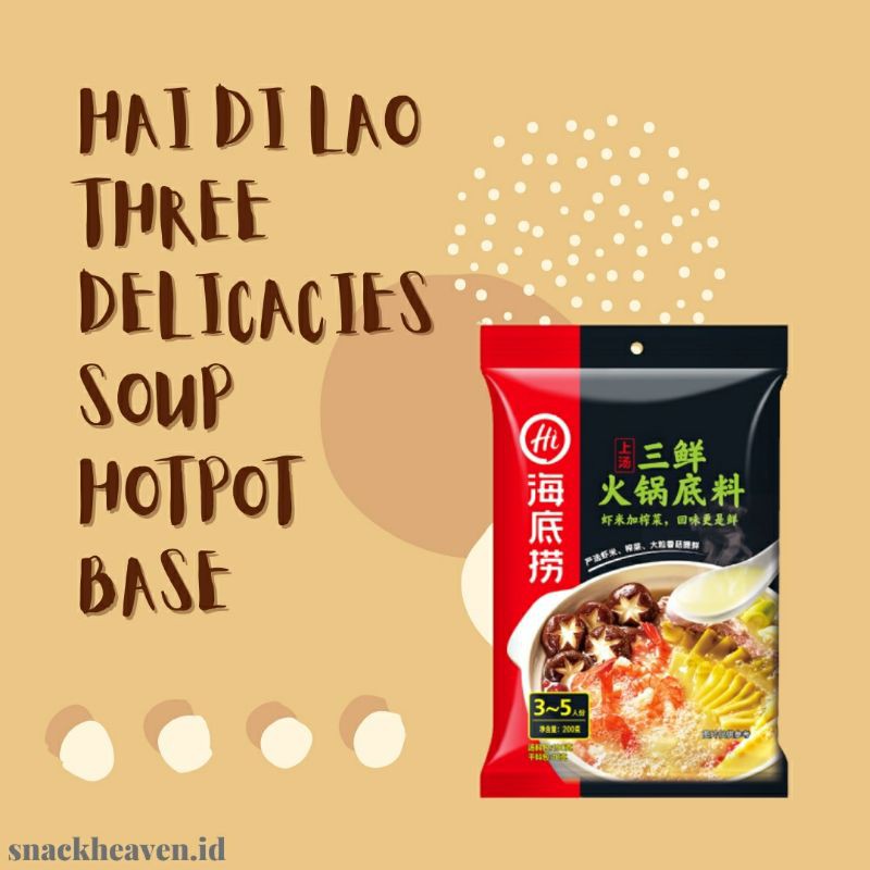 

Hai Di Lao Three Delicacies Soup Hotpot Base