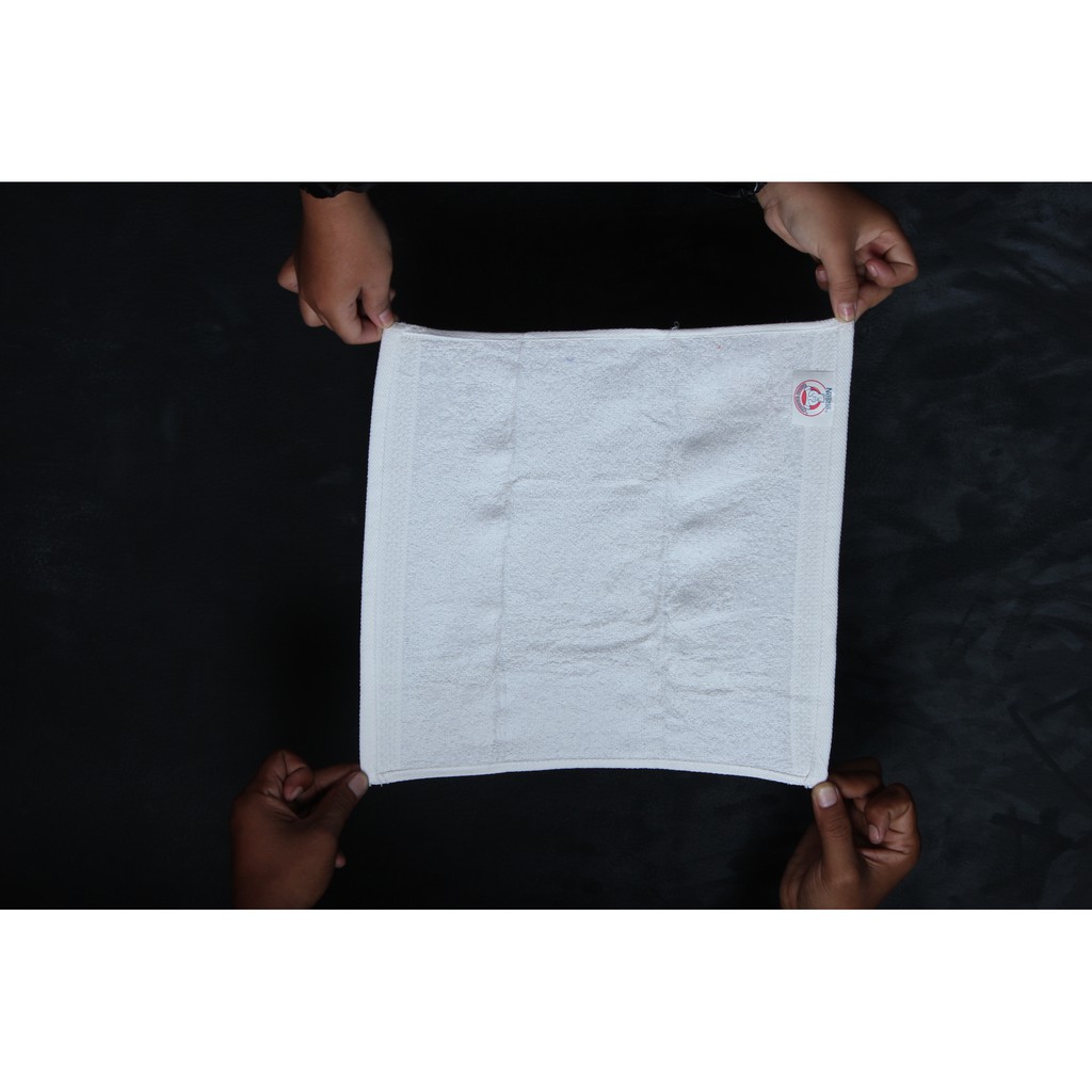 Handuk Sport Muka Kecil Simple Travel Magic Towel Lap Putih Polos