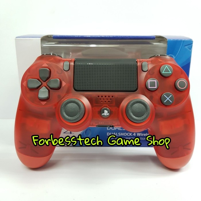 Sony Dualshock 4 Ds4 Wireless Controller Red Crystal Ori New Model Shopee Indonesia