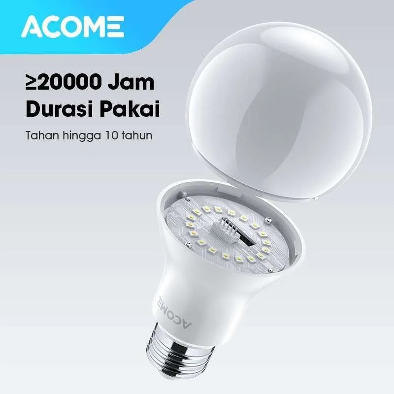 ACOME Lampu Bohlam Smart WiFi LED 12W RGBWW Light AL01 LED 12W Join app BARDI