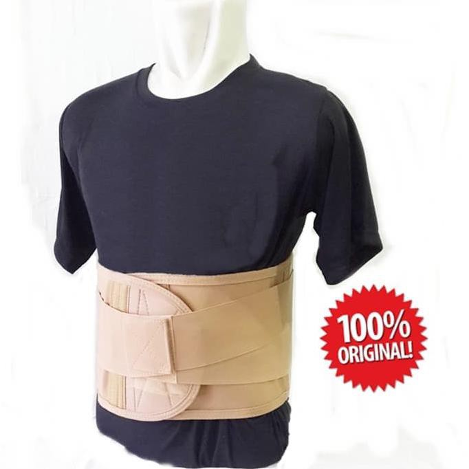 Pengiriman Cepat Korset HNP penjepitan syaraf /NYERI /korset tulang belakang murah ori - Cokelat, S