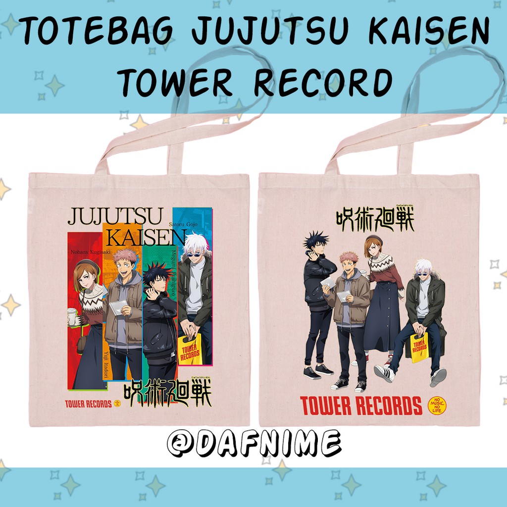 TOTEBAG JUJUTSU KAISEN TOWER RECORD ANIME