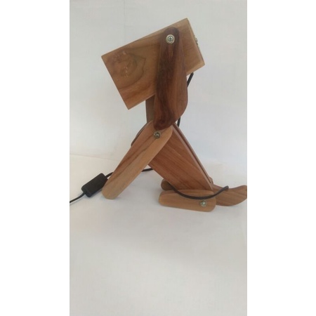 lampu tidur kayu jati