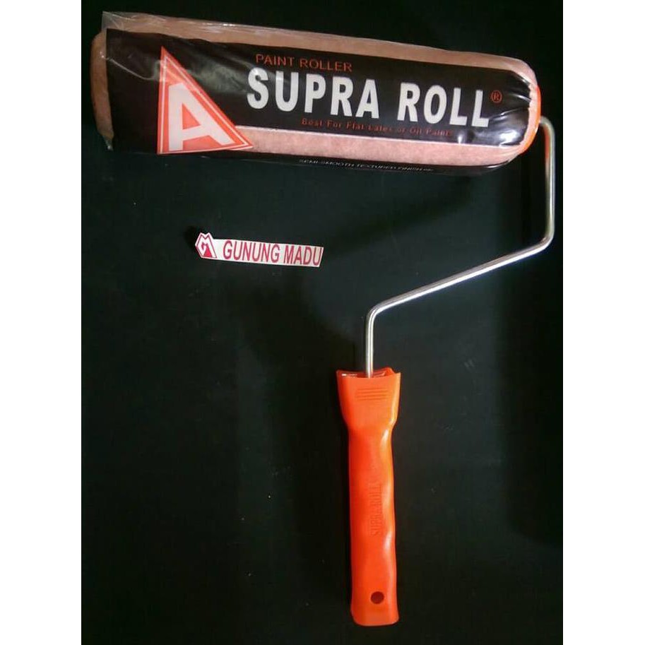 KUAS ROLL CAT SUPRA / GAGGANG + BUSA BULU ROLL CAT / KUAS CAT DISKON