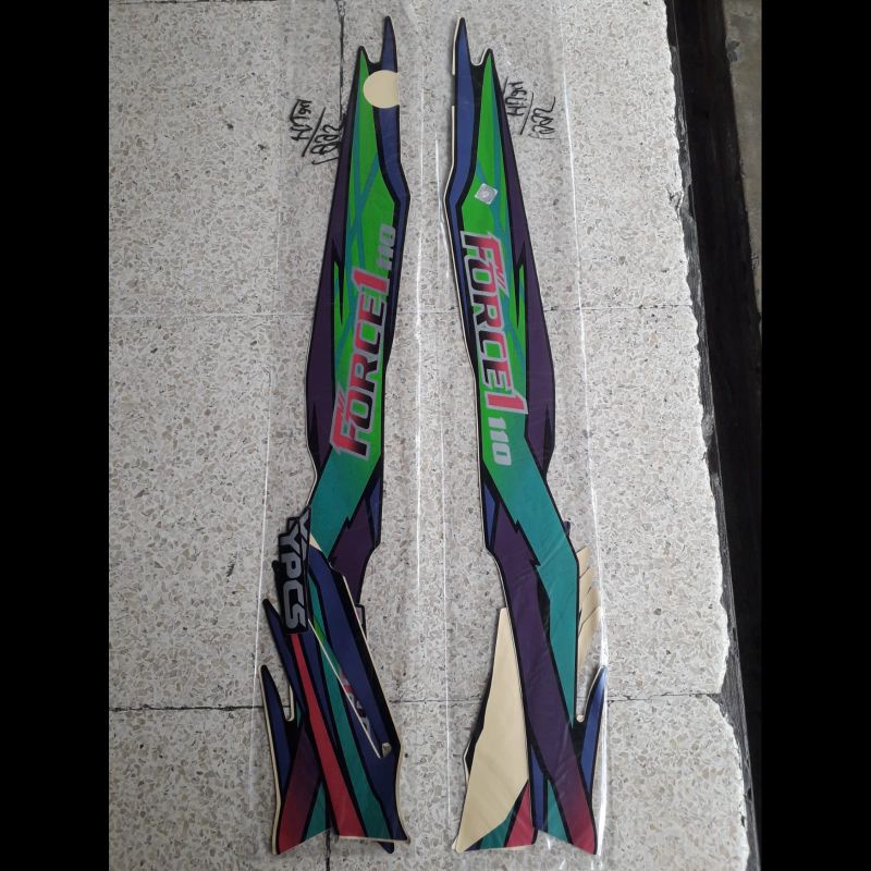 striping list stiker yamaha force 1 tahun 1995 ready stok force one