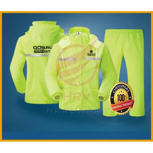 Jas Hujan RAINGARD Industrial Safety Raincoat Setelan Baju Celana Motor Tebal dan Modis