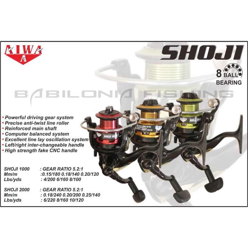 (COD) Reel Pancing AEWA SHOJI 1000 2000 4000