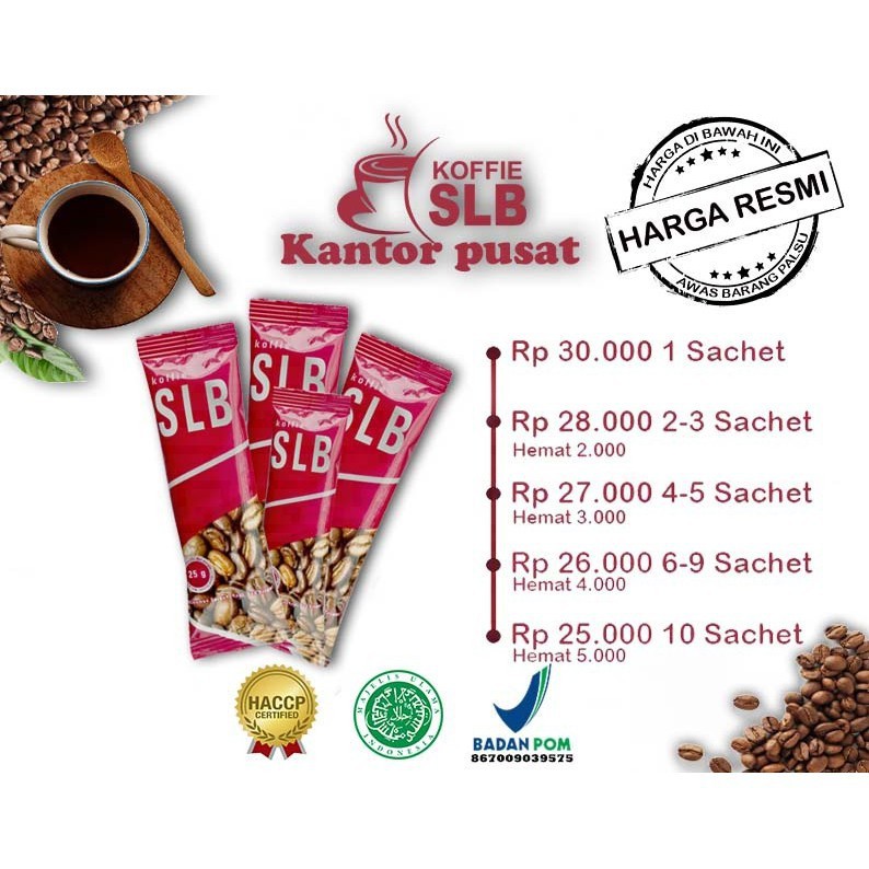 

Kopi KOFFIE SEHAT LAHIR BATIN SLB / Sachet