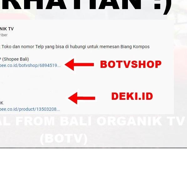 ♟ Biang Kompos Original by Bali Organik TV BOTV Makanan dan Pembenah Tanah Organic Bukan Pupuk ✱