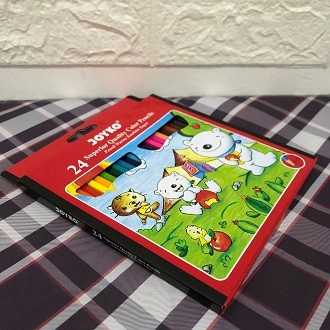 

Unik Pensil Warna 24 Joyko Panjang Cp-24Pb Murah