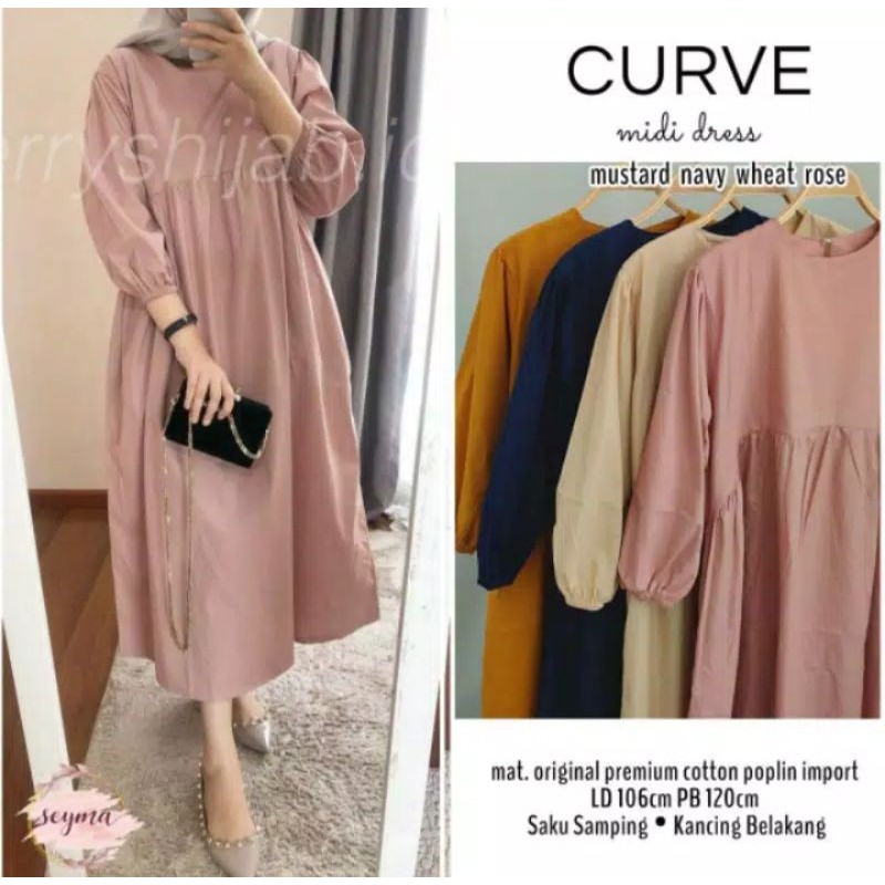 Curve Midi Dress by Seyma