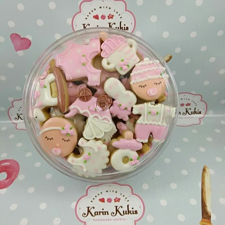 

Kukis Hias, Kukis Karakter, Fancy Cookies, Hampers Baby Girl 500gr