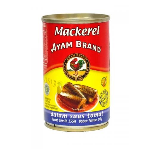 

Gg1Hh Ayam Brand - Mackerel Tomato Sauce -Ikan Sarden Kaleng 155Gram Per Klg s1Gkk