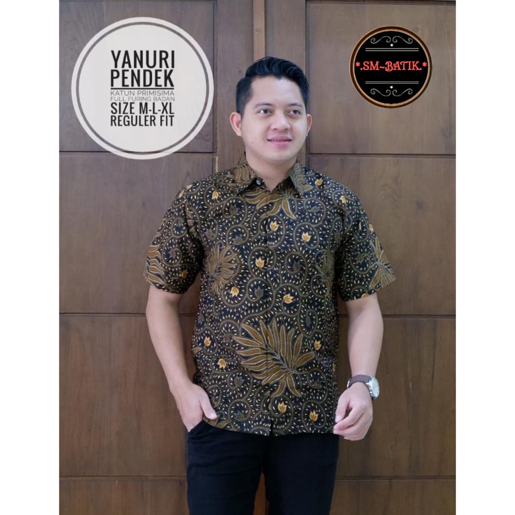 YANURI SM BATIKSOLOAMANAH KEMEJA BAJU BATIK PRIA SOLO LENGAN PENDEK PANJANG LAPIS FURING ATASAN BATIK PREMIUM MODERN KATUN HALUS BANGAU LEMON WISAKA MERAH PARANG KAWIBAWAN PERMANA MERAH BANGAU LEMON PANJI LESMONO NAVY GUNARDO BIMO IJO GUNAWAN GURDO IJO