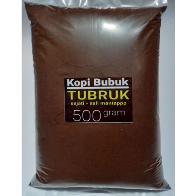 Kopi Bubuk TUBRUK SEJATI ASLI mantap, 500 gram, ini baru namanya kopi Tubruk