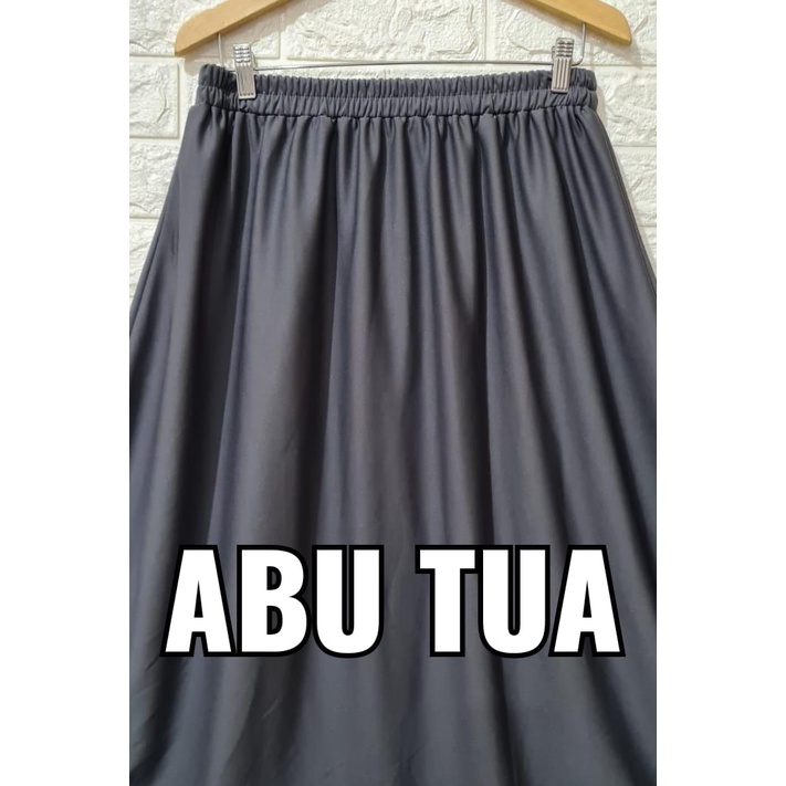 ROK KERJA WANITA POLOS BASIC ROK HYGET SUPER PREMIUM POLOS /ROK POLOS HYGET PREMIUM  / ROK BASIC HYGET PREMIUM-Abu Tua