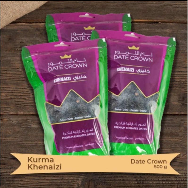 

Kurma Date Crown Khenaizi 500 gram