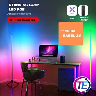 Lampu RGB Stand Sudut Lantai Minimalis / Standing Side Floor Lamp / Lampu Dekorasi standing rgb