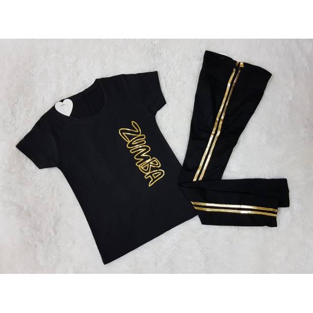 Setelan baju zumba wanita - setelan baju olahraga wanita - set baju senam