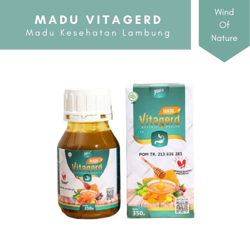 Madu Vitagerd Herbal Obat Gerd dan Asam Lambung Original Obat Maag Kronis Obat Lambung Nyeri Ulu Hat