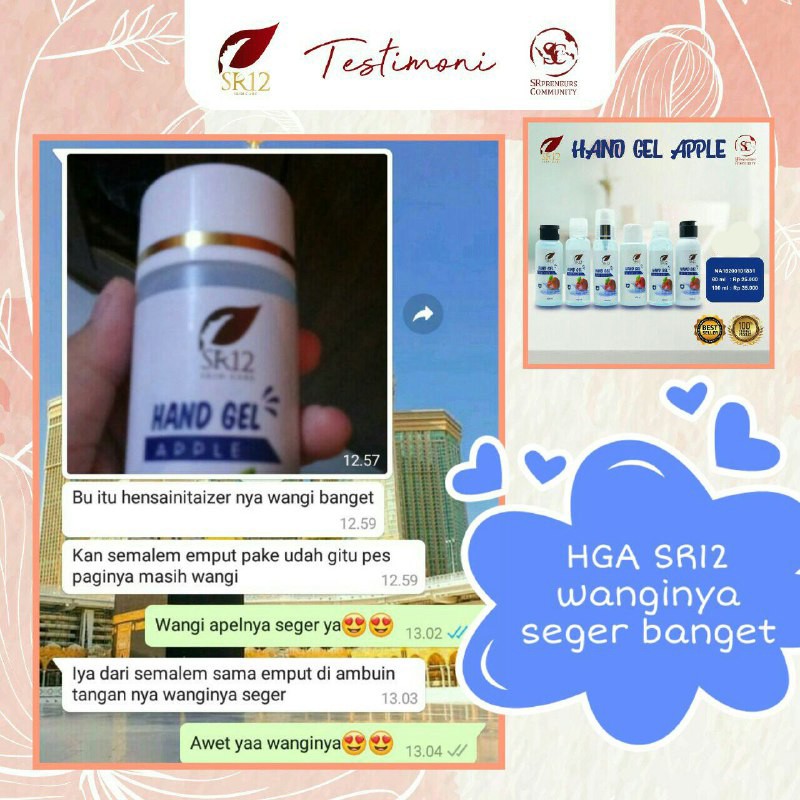 SR12 PAKET AMBYAR EKONOMIS HAND SANITIZER GEL APPLE