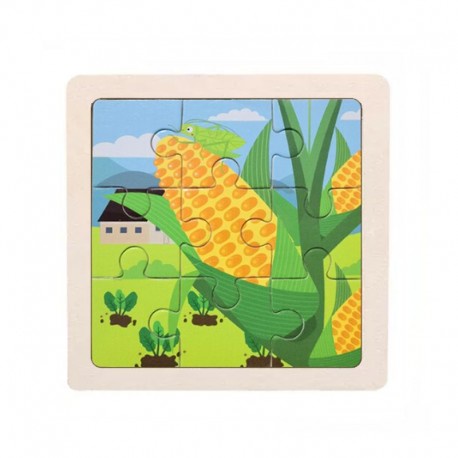 Mini FRUIT VEGETABLE PUZZLE Kayu Mainan Anak Wooden Toys Mainan Edukasi Jigsaw Montessori Puzzel Seri Sayur Sayuran Buah Buahan