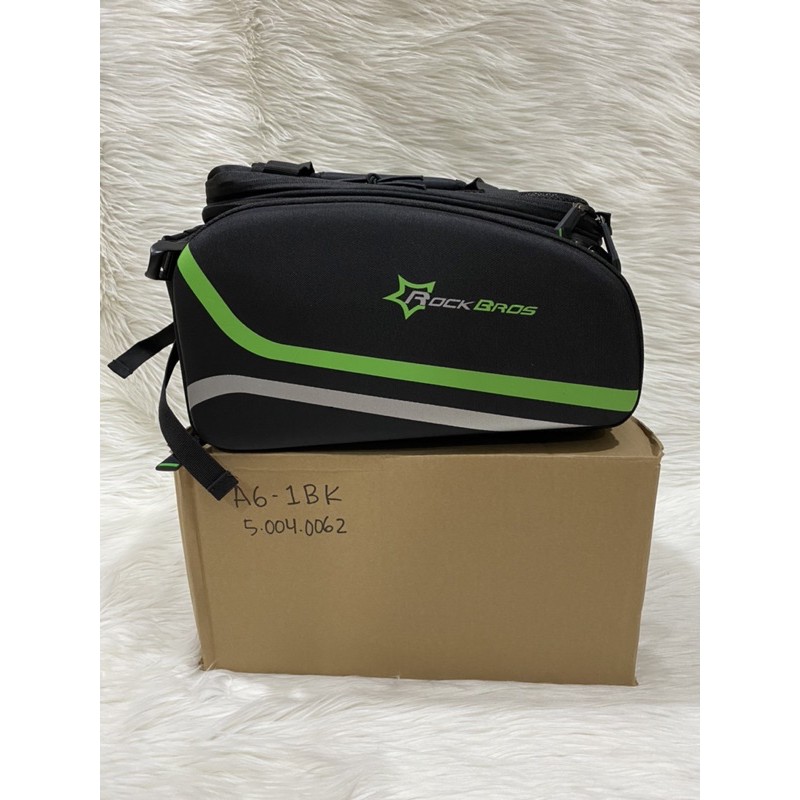 ROCKBROS A6-1BK Bicycle Carrier Bag MTB Bike Rack Bag Trunk Pannier Cycling Multifunctional Large Tr