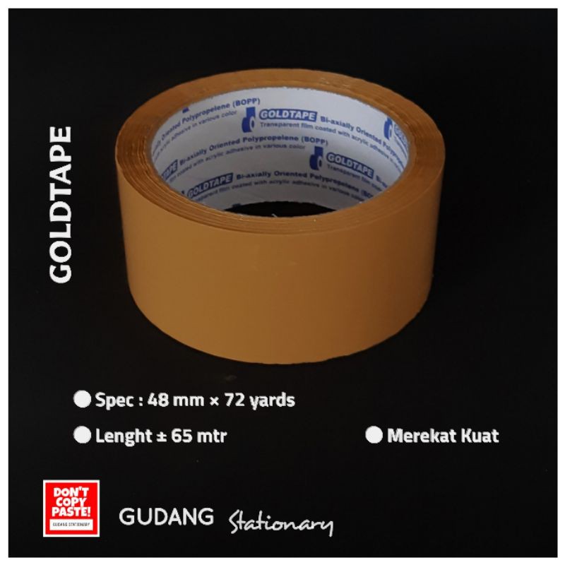 Lakban Cokelat GOLDTAPE