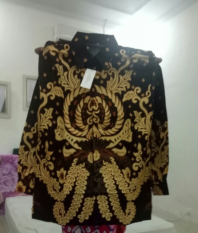 Baju Batik Couple Gamis Jumbo Murah Pasangan Modern Muslim Klyn 021 Cg - Andara