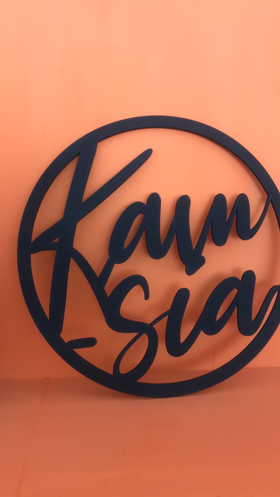 Leter Sign Neon Box Plang Toko Kayu