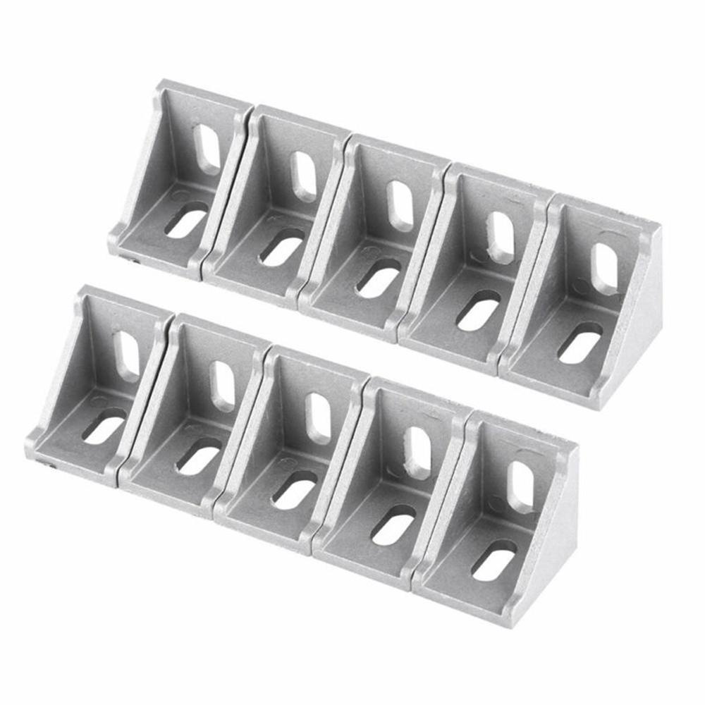 Lanfy Bracket Sudut 2020seri Extrusion Untuk Router CNC Profil Aluminium Pasang Pas Proyek Robotika Aksesoris Konektor Aluminium