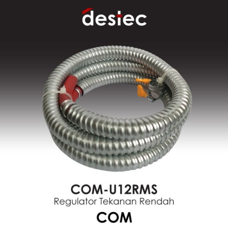 Regulator Gas Destec COM-U12RMS / Paket Kepala Gas + Selang Destec COM-U1RMS Bagus