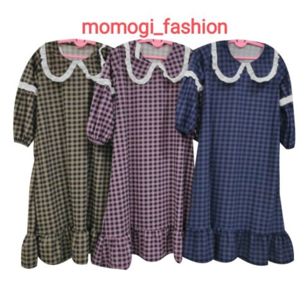 MOMOGI- GAMIS JASMINE / GAMIS ANAK PEREMPUAN LENGAN ALADDIN/ Usia 5-10th