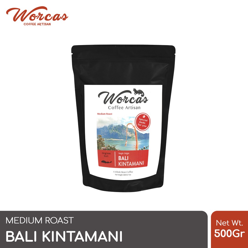 

WORCAS Kopi Arabika Bali Kintamani 500 Gram - Medium Roast
