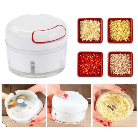 BAJ Mini Food Chopper Blender Tarik Tangan Manual Penghalus Bumbu Blender Tarik Tangan Manual / Speedy Chopper / Alat Pemotong Giling Blender Cincang Potong Bawang Sayuran Daging PR105