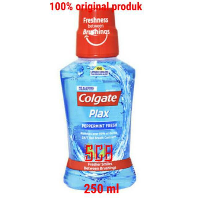 Colgate Plax Peppermint Fresh (Biru) 250 ml - Obat Kumur
