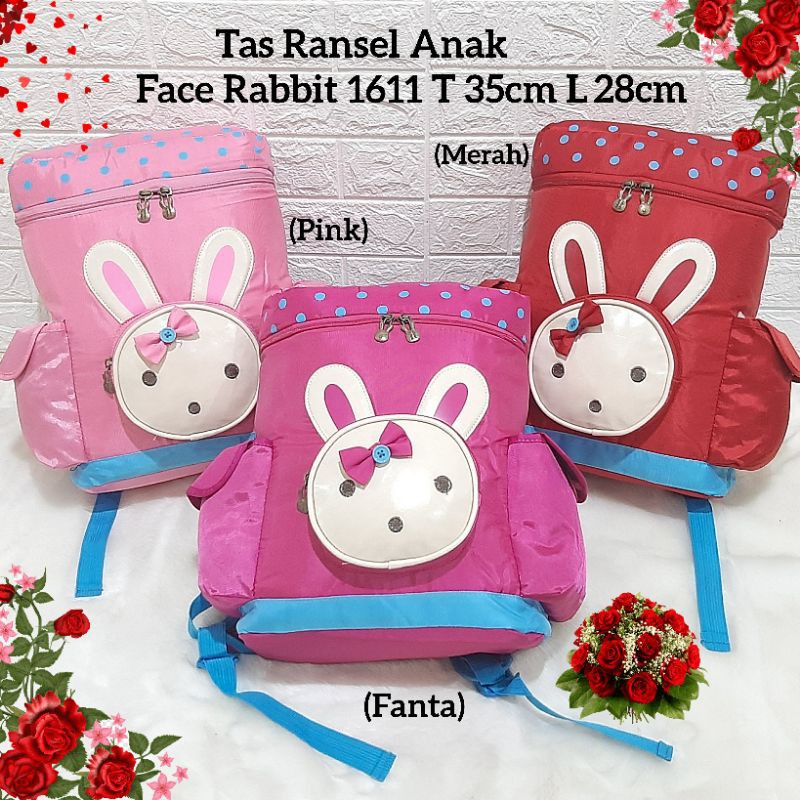 Tas Ransel Anak Face Rabbit 1611 Tas Ransel Sekolah Tas Sekolah SD Tas Ransel Anak