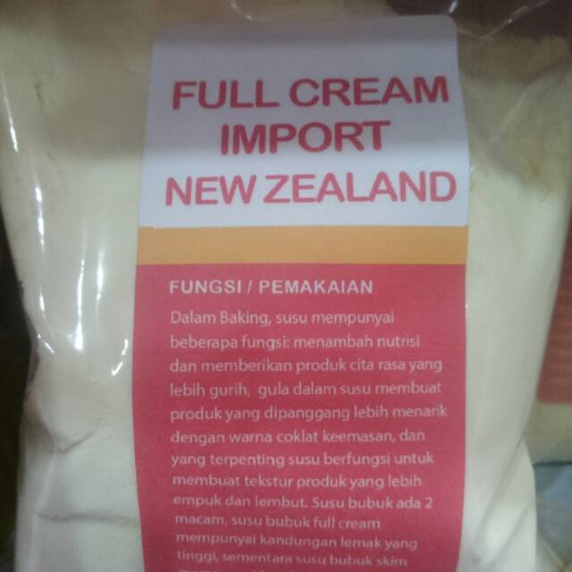 

Susu bubuk fullcream import NEW ZEALAND 250gr