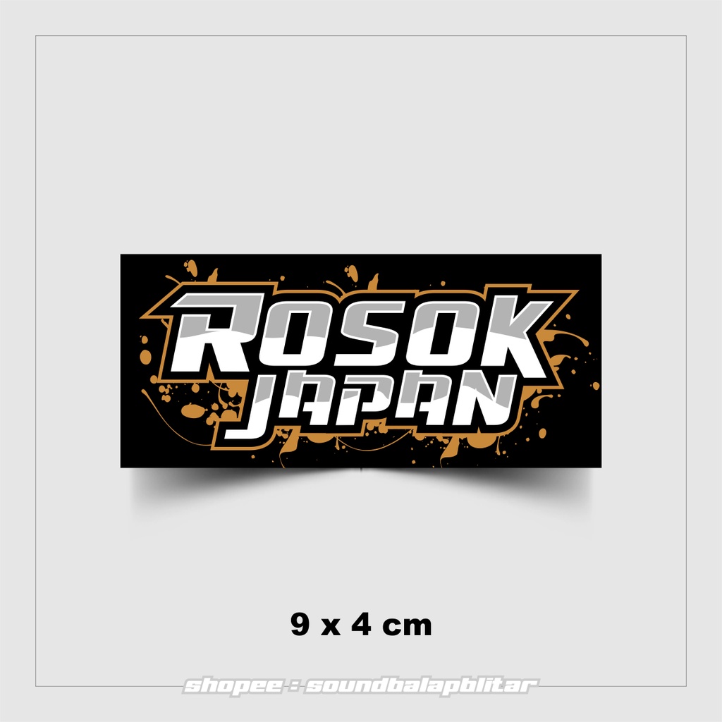 Stiker Rosok Japan Rosokan Jepang Vynil Anti Air Bijian